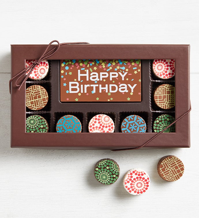 Fleur de Chocolate® Birthday Bar & Truffles 10pc